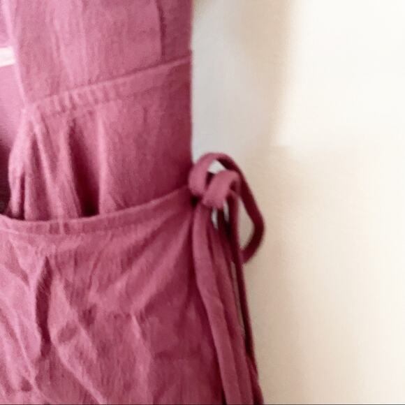 Reformation Kai Pink Purple Cutout Long Wrap Dress Size X-Small - Picture 2 of 8
